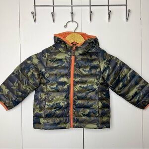 Jumping Beans Orange 2T boys camo coat puffer jacket